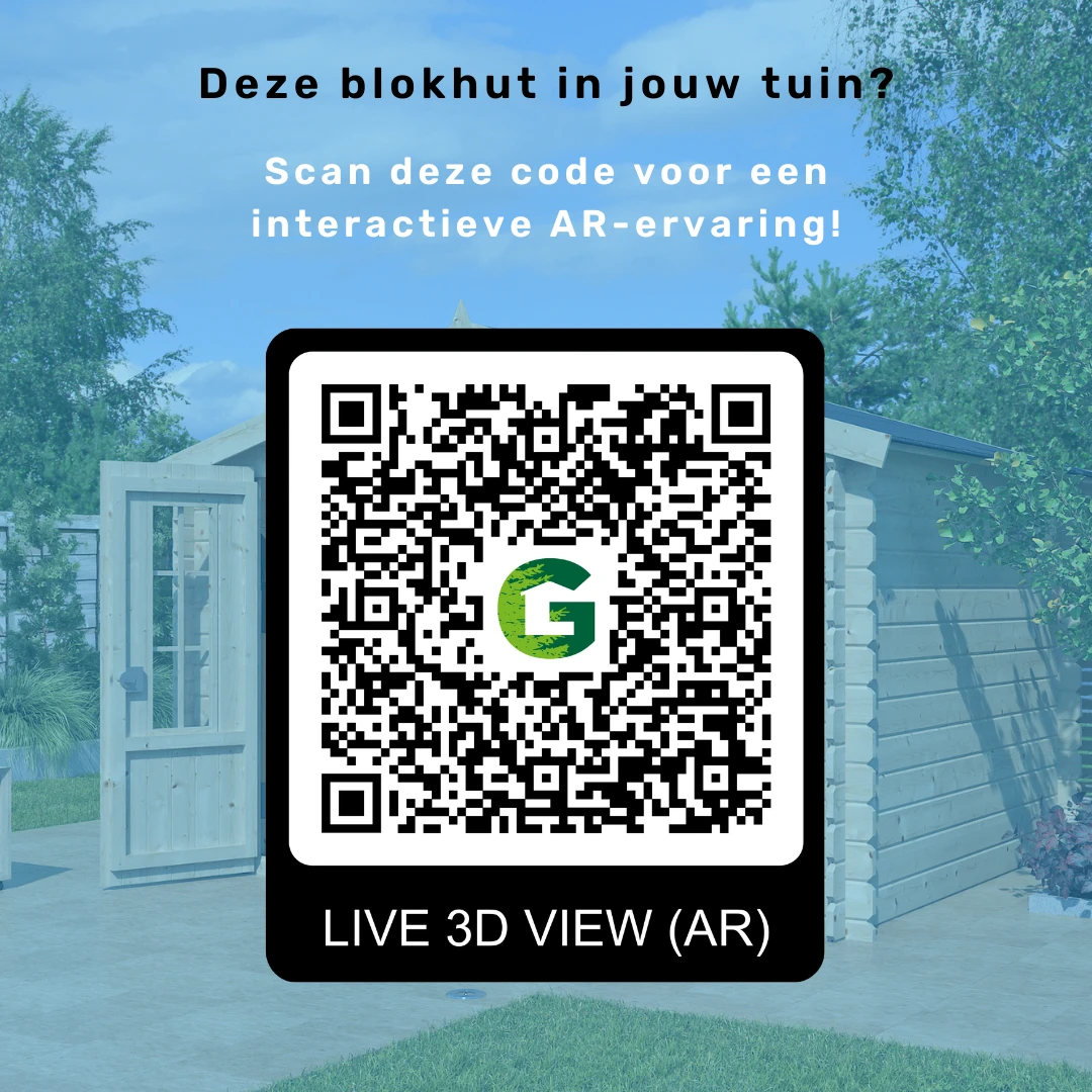 Woodlands Blokhut Base 325 x 265 cm - Afbeelding 2